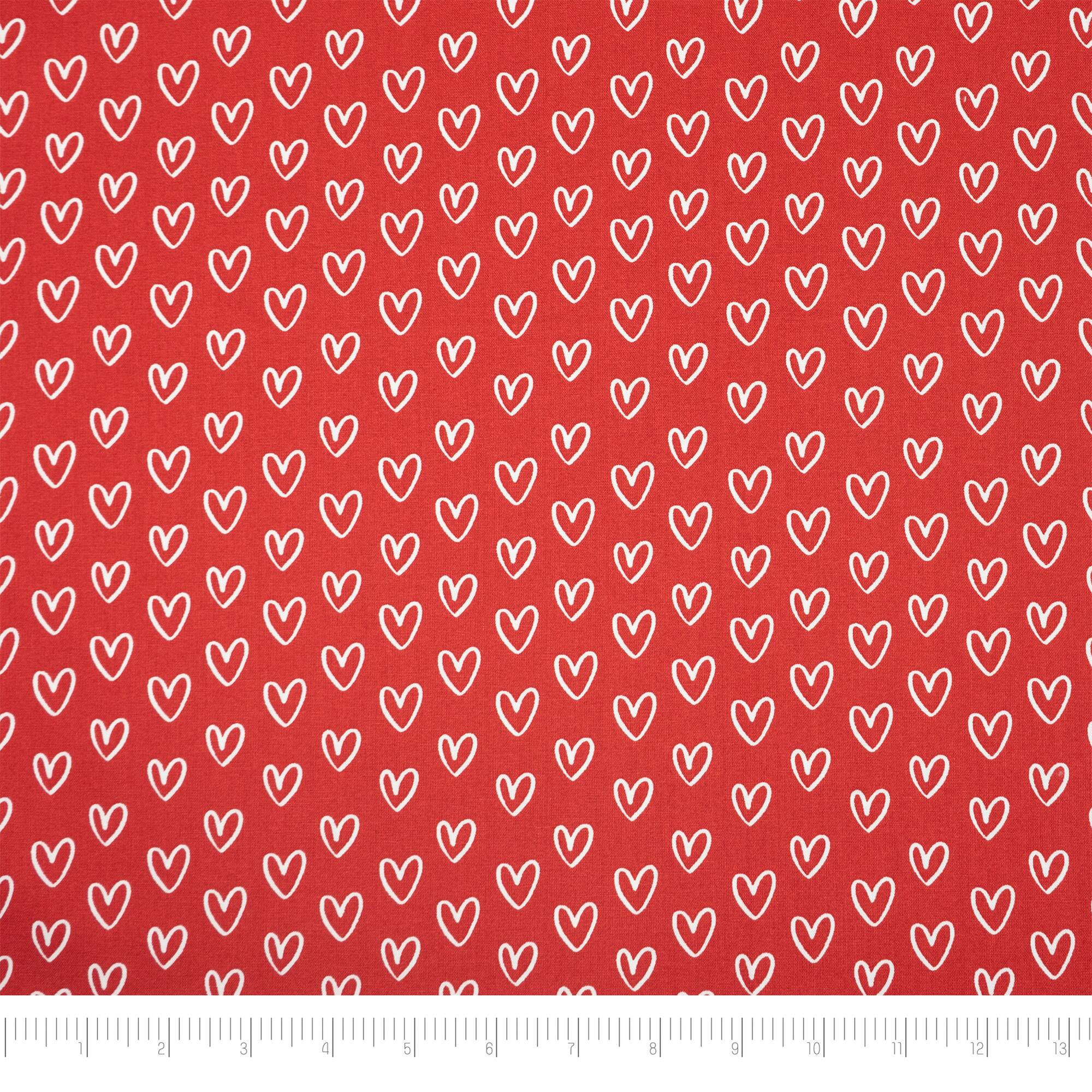 SINGER Red Heart Fat Quarter Ringspun Cotton Fabric